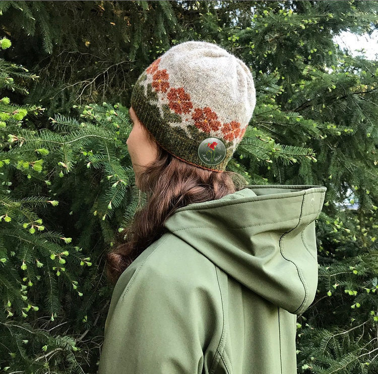 Let Love Grow Hat Knitting Pattern PDF