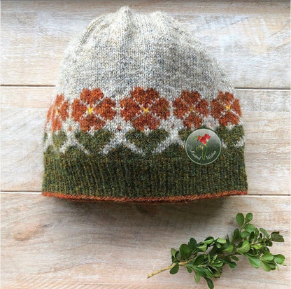Let Love Grow Hat Knitting Pattern PDF