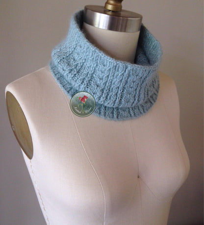 Orchideus Cowl Knitting Pattern PDF