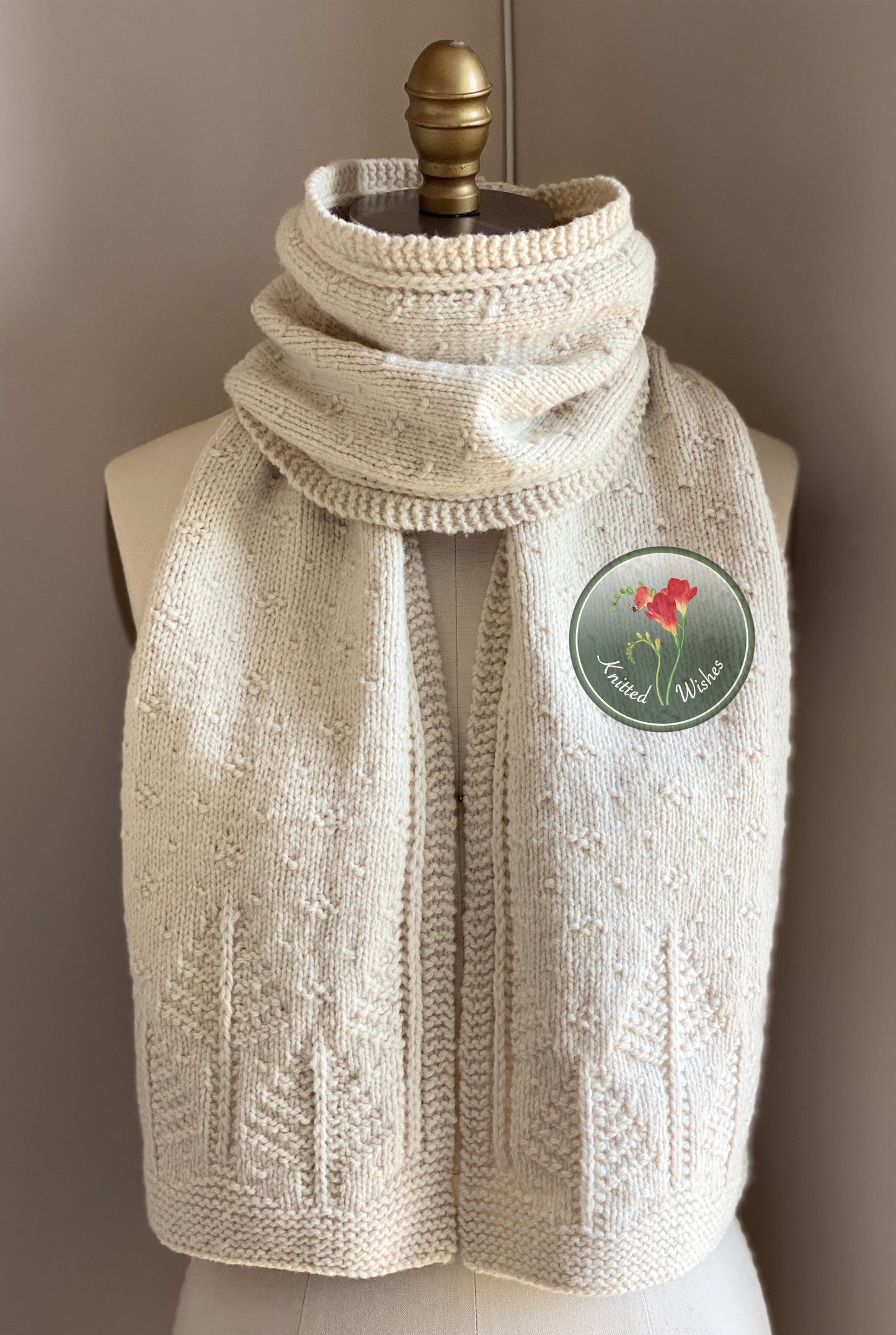 Seton Portage Scarf Knitting Pattern PDF