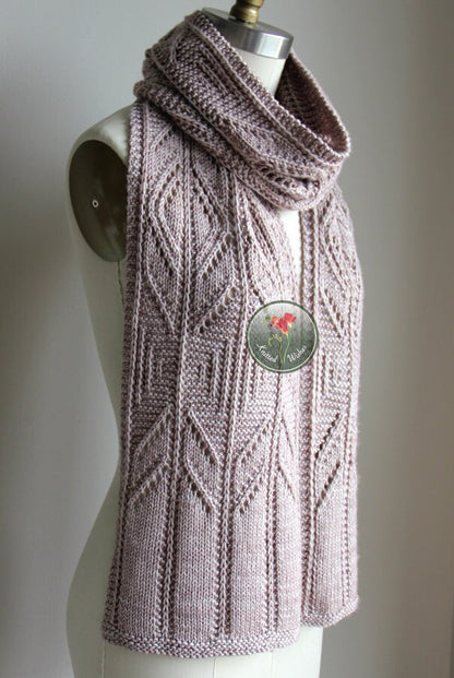 Winter Wish Scarf Knitting Pattern PDF